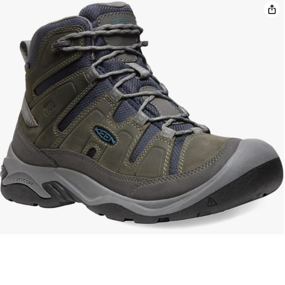 KEEN Men's Circadia Mid Height Comfortable Waterproof Hiking Boot 9.5